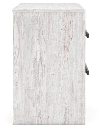 Cayboni Twin Panel Bed with Mirrored Dresser and Nightstand