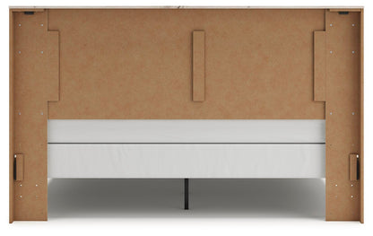 Lawroy King Panel Bed, Dresser, Mirror and Nightstand