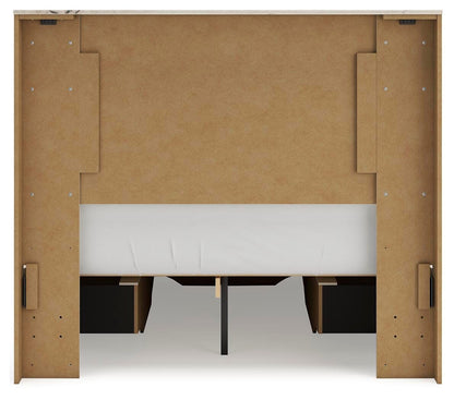 Lawroy Full Panel Storage Bed, Dresser and Mirror