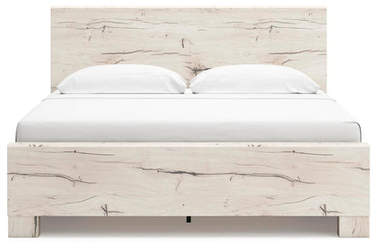 Lawroy King Panel Bed with Storage, Dresser and Mirror