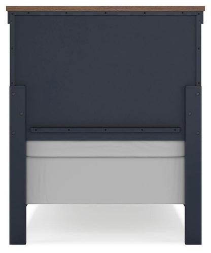 Landocken Twin Panel Bed, Dresser and Mirror