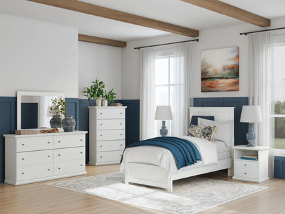 Bostwick Shoals Full Panel Bed, Dresser, Mirror, Chest and Nightstand