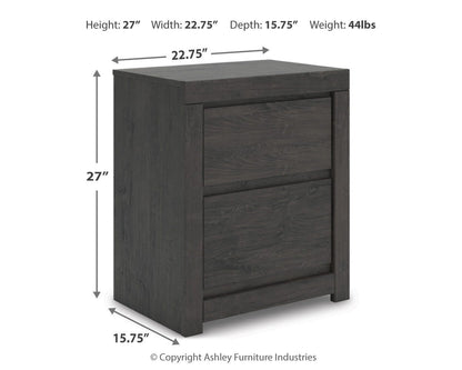Fraluna King Panel Storage Bed, Dresser, Mirror, Chest and Nightstand