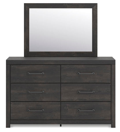 Hollivern Full Panel Storage Bed, Dresser, Mirror and Nightstand