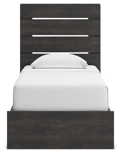 Hollivern Twin Panel Storage Bed, Dresser, Mirror, Chest and Nightstand
