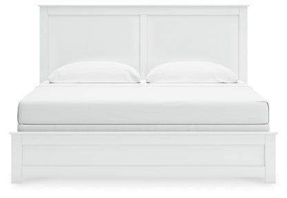 Bostwick Shoals King Panel Bed, Dresser, Mirror and Nightstand