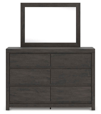 Fraluna King Panel Bed, Dresser, Mirror and Nightstand
