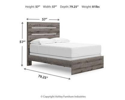 Graystorm Full Panel Bed, Dresser and Mirror