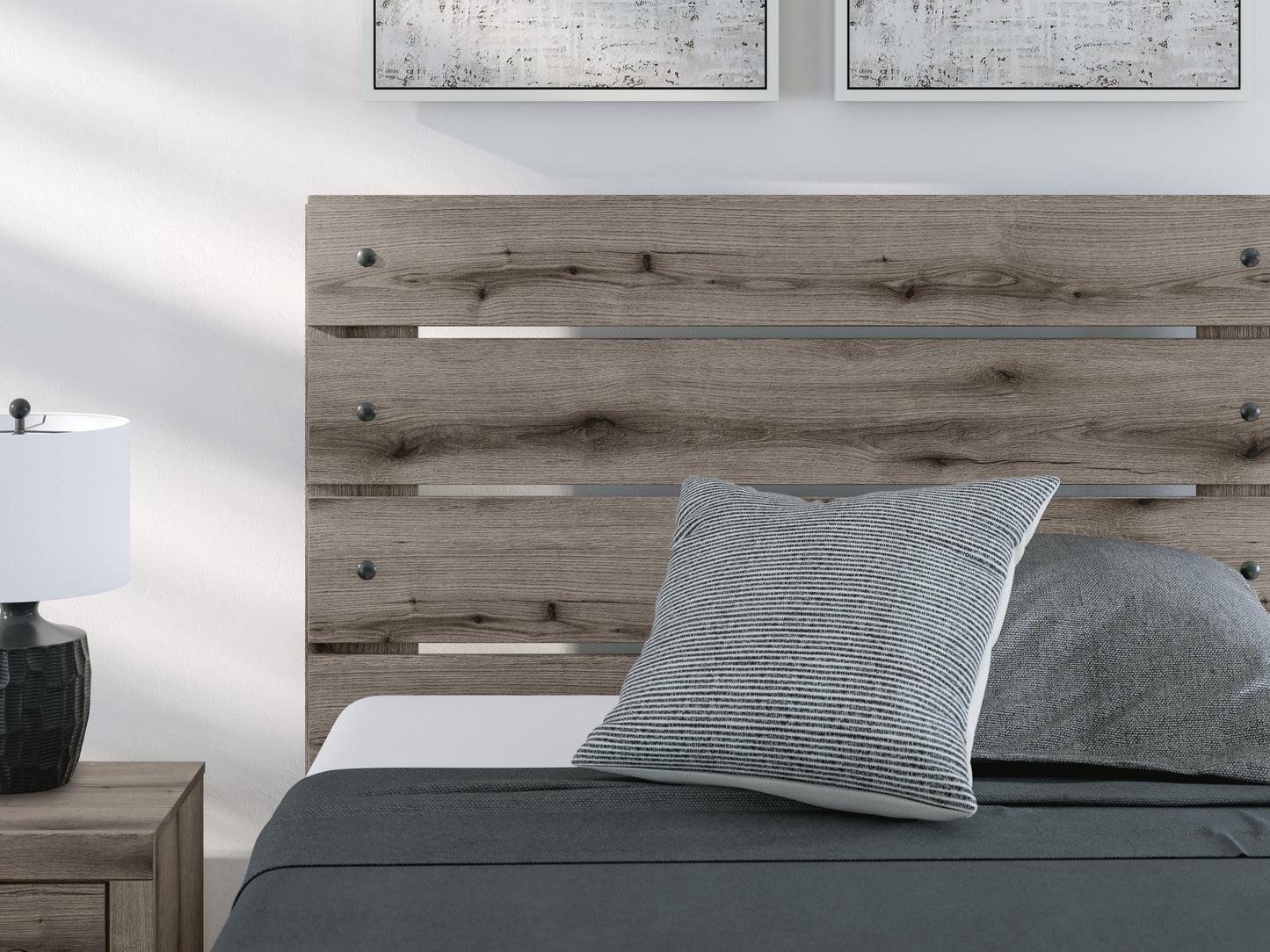 Graystorm Full Panel Bed, Dresser and Mirror