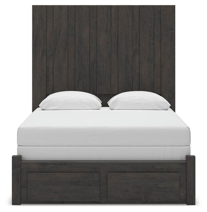 Fraluna Queen Panel Storage Bed, Dresser, Mirror, Chest and Nightstand