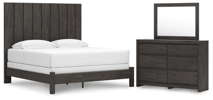 Fraluna King Panel Bed, Dresser and Mirror