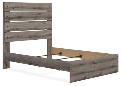 Graystorm Full Panel Bed, Dresser, Mirror and Nightstand