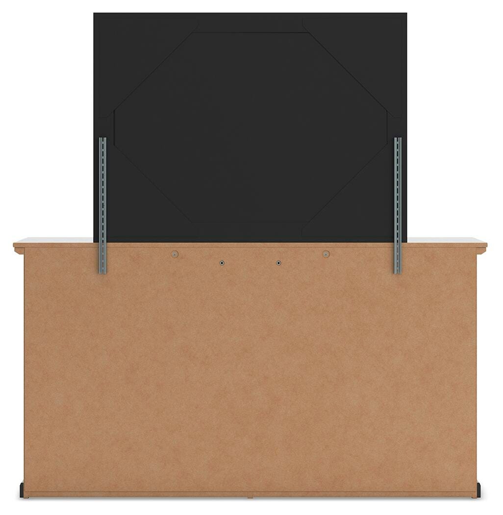Maribel Full Panel Bed, Dresser and Mirror
