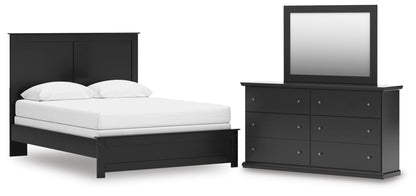 Maribel Queen Panel Bed, Dresser and Mirror