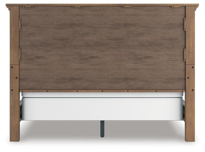 Feddinger California King Panel Bed with Mirrored Dresser