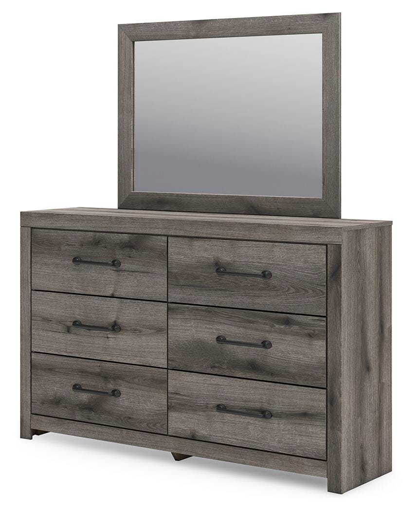 Graystorm Queen Panel Bed, Dresser and Mirror