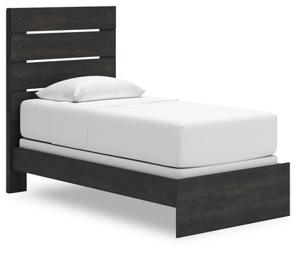 Hollivern Twin Panel Bed, Dresser, Mirror and Nightstand
