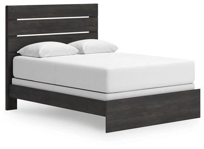 Hollivern Queen Panel Bed, Dresser, Mirror, Chest and Nightstand