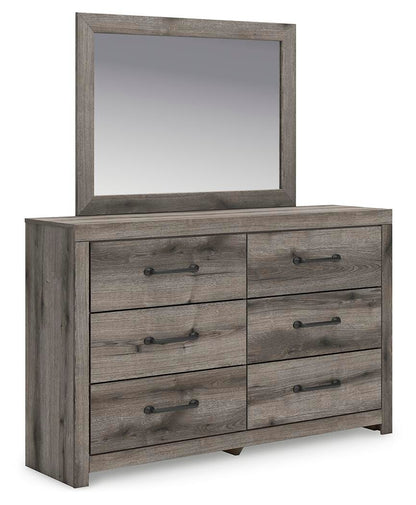 Graystorm Queen Panel Bed, Dresser, Mirror, Chest and Nightstand