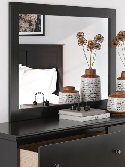 Maribel Queen Panel Bed, Dresser, Mirror and Nightstand