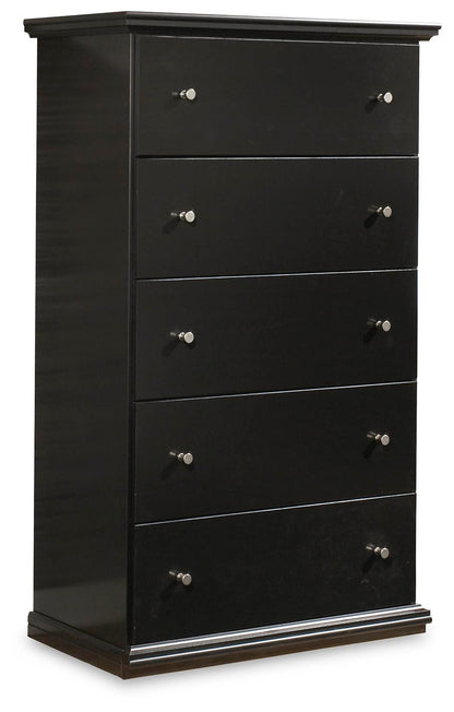 Maribel King Panel Bed, Dresser, Mirror, Chest and Nightstand