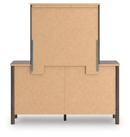 Pamytta Queen Upholstered Panel Bed, Dresser, Mirror, Chest and Nightstand
