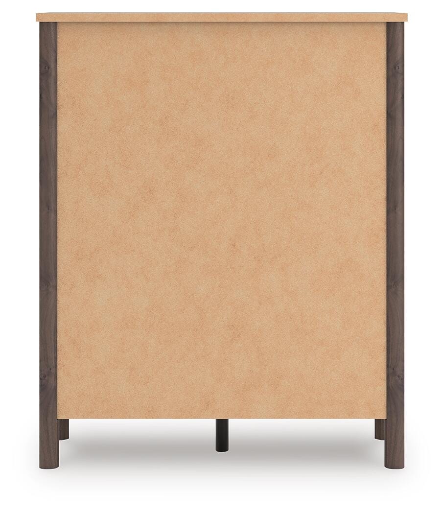 Pamytta Full Upholstered Panel Bed, Dresser, Mirror, Chest and Nightstand