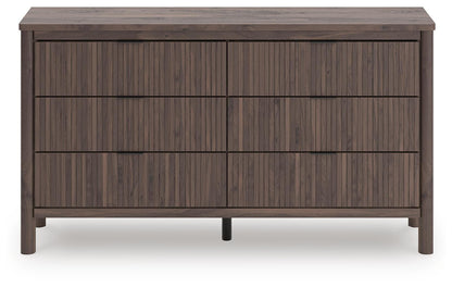 Pamytta King Panel Platform Bed, Dresser, Mirror and Nightstand