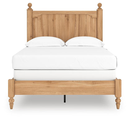 Aleaport Full Panel Bed with Mirrored Dresser and Nightstand