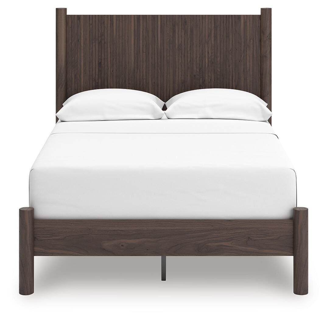 Pamytta Full Panel Platform Bed, Dresser, Mirror, Chest and Nightstand