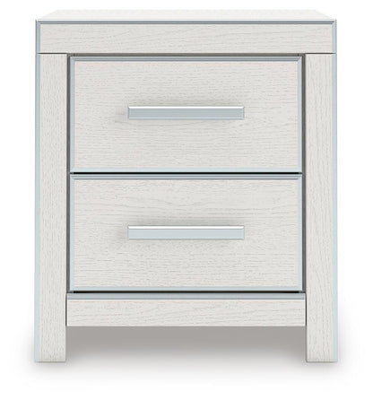 Zuraleus Queen Upholstered Panel Platform Bed, Dresser, Mirror and Nightstand