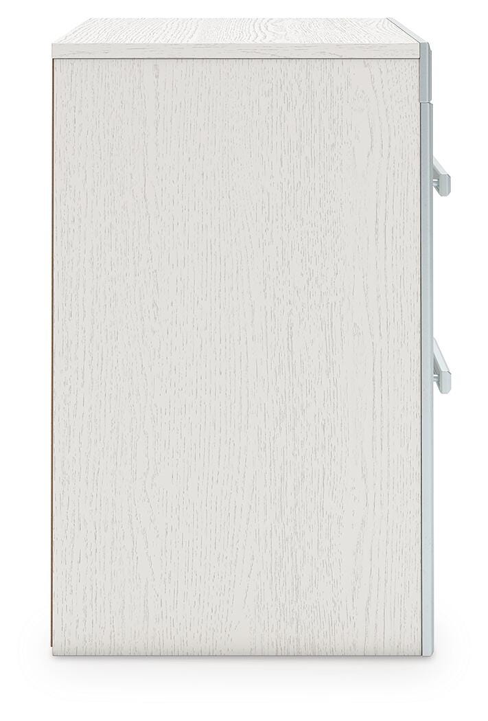Zuraleus Queen Upholstered Panel Platform Bed, Dresser, Mirror and Nightstand
