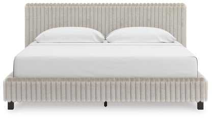Zuraleus King Upholstered Bed, Dresser, Mirror, Chest and Nightstand