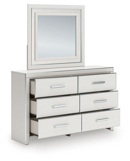Zuraleus Queen Upholstered Bed, Dresser, Mirror and Nightstand
