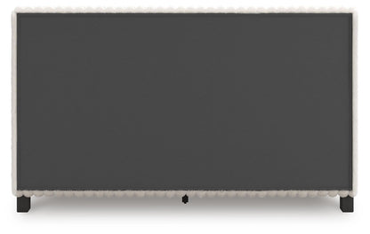Zuraleus Queen Upholstered Bed, Dresser, Mirror and Nightstand