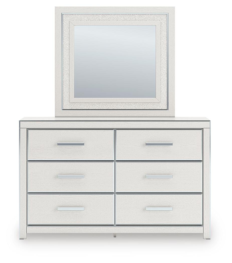 Zuraleus California King Upholstered Bed, Dresser, Mirror, Chest and Nightstand