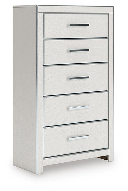 Zuraleus California King Upholstered Bed, Dresser, Mirror, Chest and Nightstand