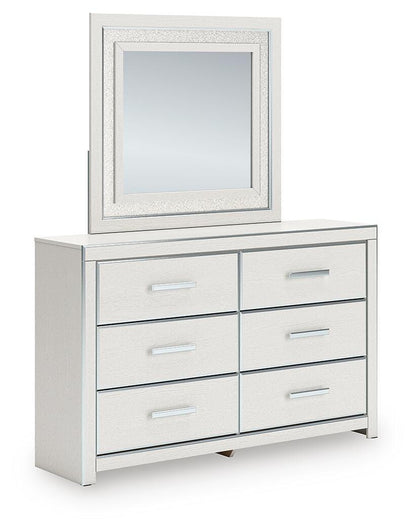 Zuraleus California King Upholstered Bed, Dresser, Mirror and Nightstand