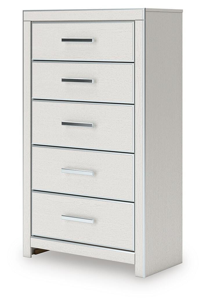 Zuraleus Queen Upholstered Bed, Dresser, Mirror, Chest and Nightstand