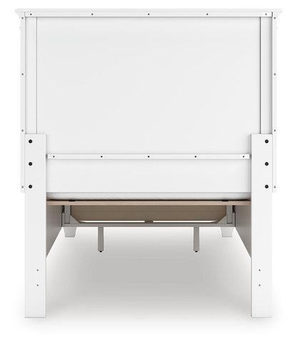 Fortman Twin Panel Storage Bed, Dresser and Mirror