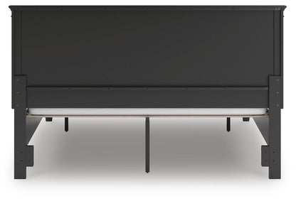 Lanolee California King Panel Storage Bed, Dresser, Mirror and Nightstand