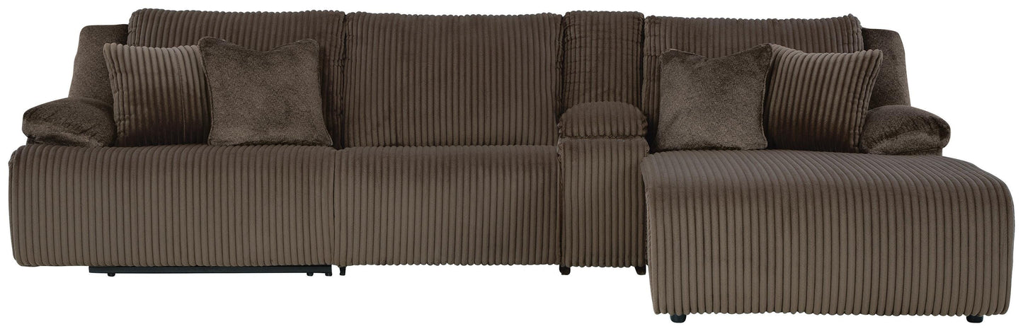 Top Tier 4-Piece Reclining Sectional with Chaise