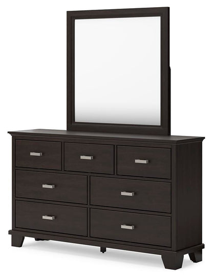 Covetown Twin Panel Bed, Dresser, Mirror, Chest and Nightstand