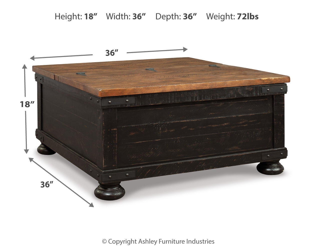 Valebeck Lift Top Cocktail Table