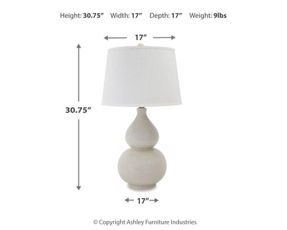 Saffi Ceramic Table Lamp (1/CN)