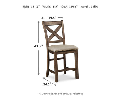 Moriville Upholstered Barstool (2/CN)