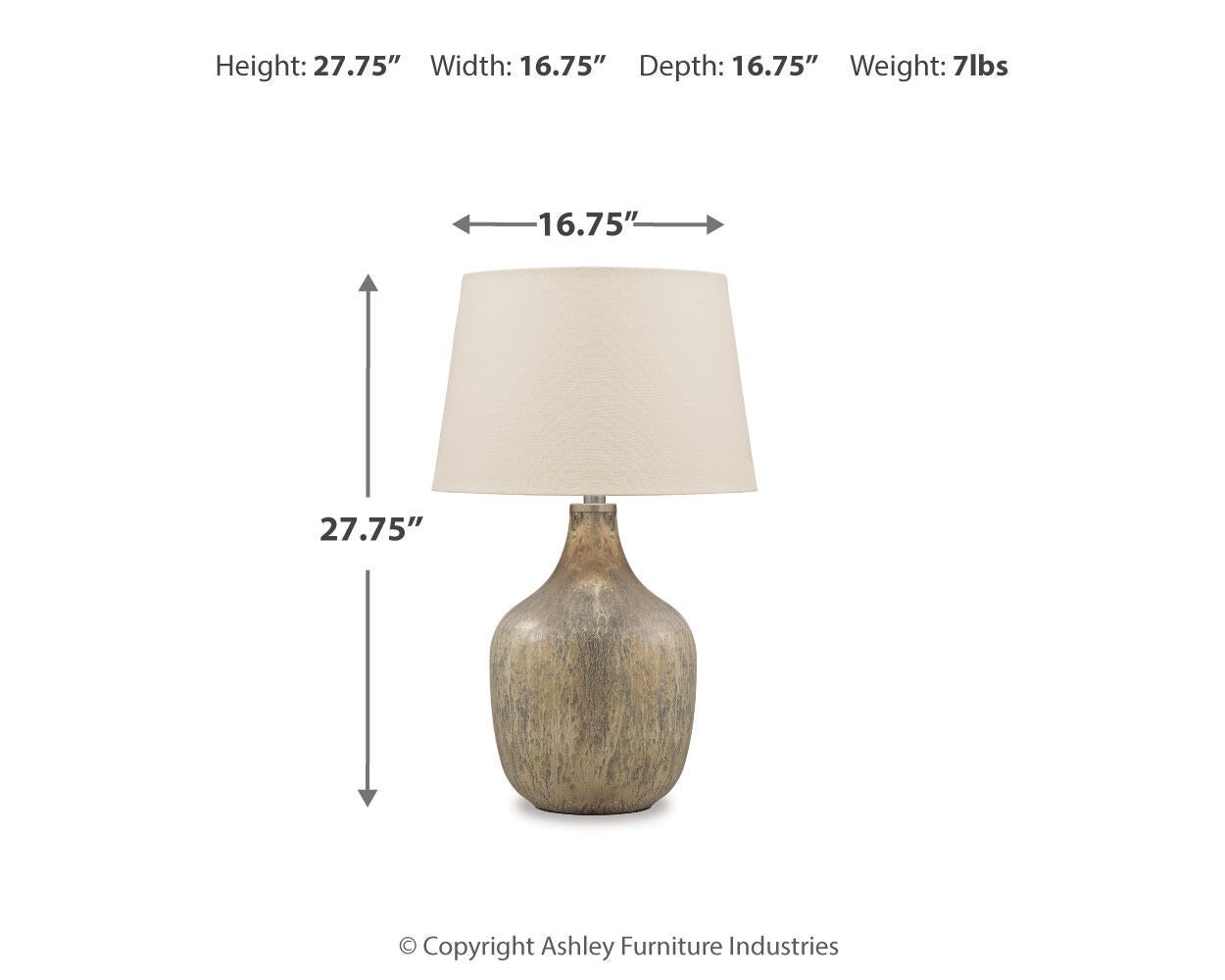 Mari Glass Table Lamp (1/CN)