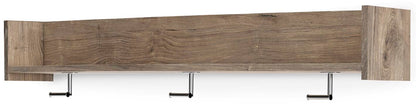 Oliah Wall Mounted Coat Rack w/Shelf