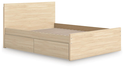 Onita Queen Panel Platform Bed with 1 Side Storage