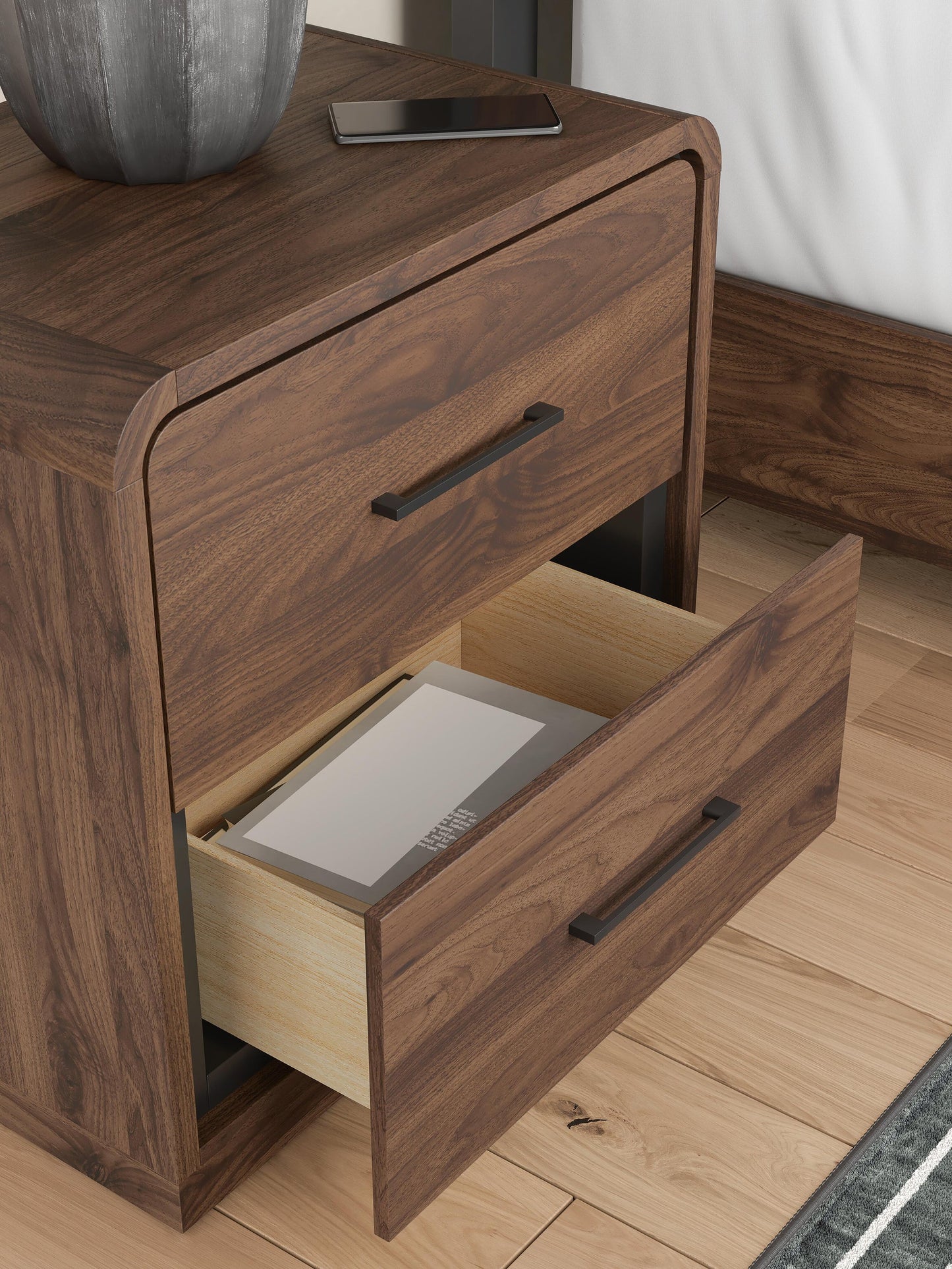 Fortlorn Two Drawer Night Stand